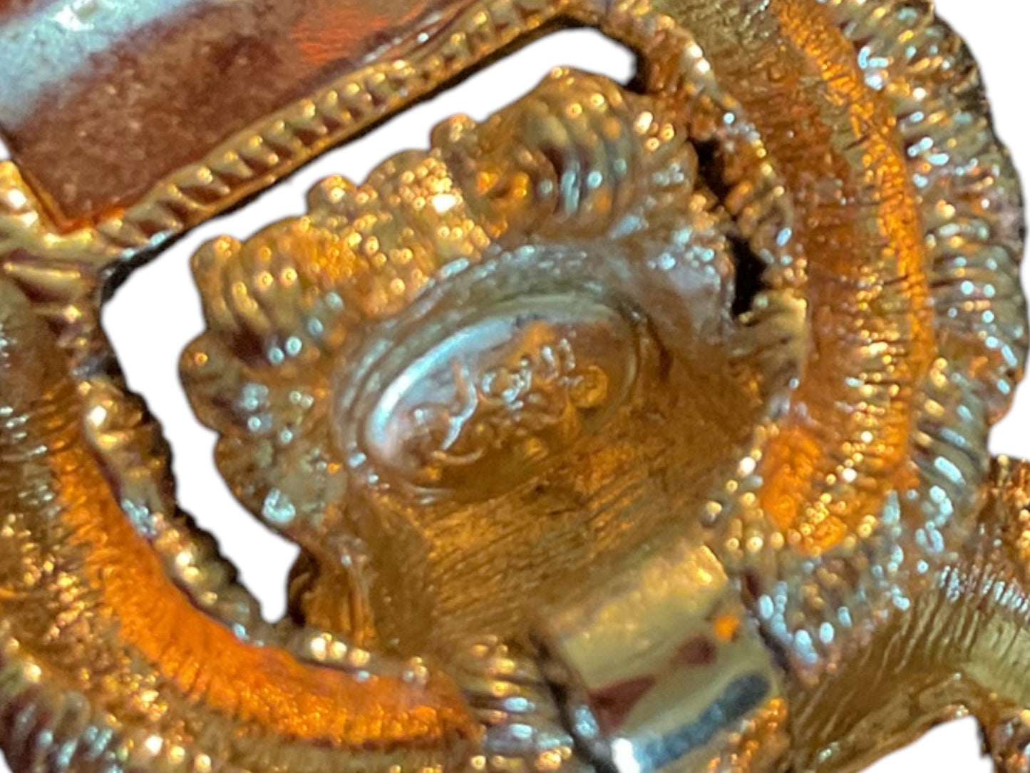 Rare Vintage Joan Rivers Signature Gold Tone Rope Crystal Bracelet