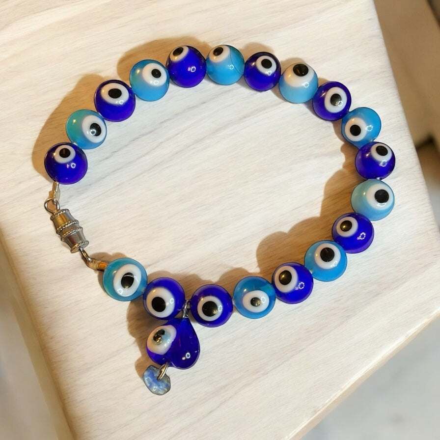 The Vintage Hand blown Glass Evil Eye Bracelet