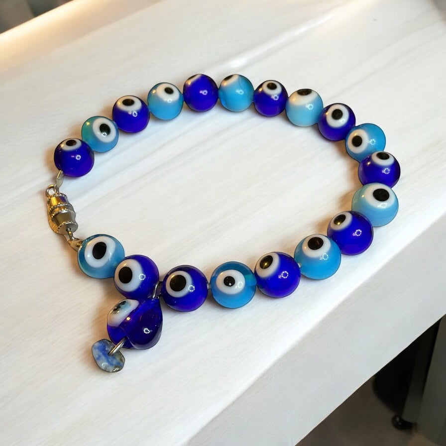 The Vintage Hand blown Glass Evil Eye Bracelet