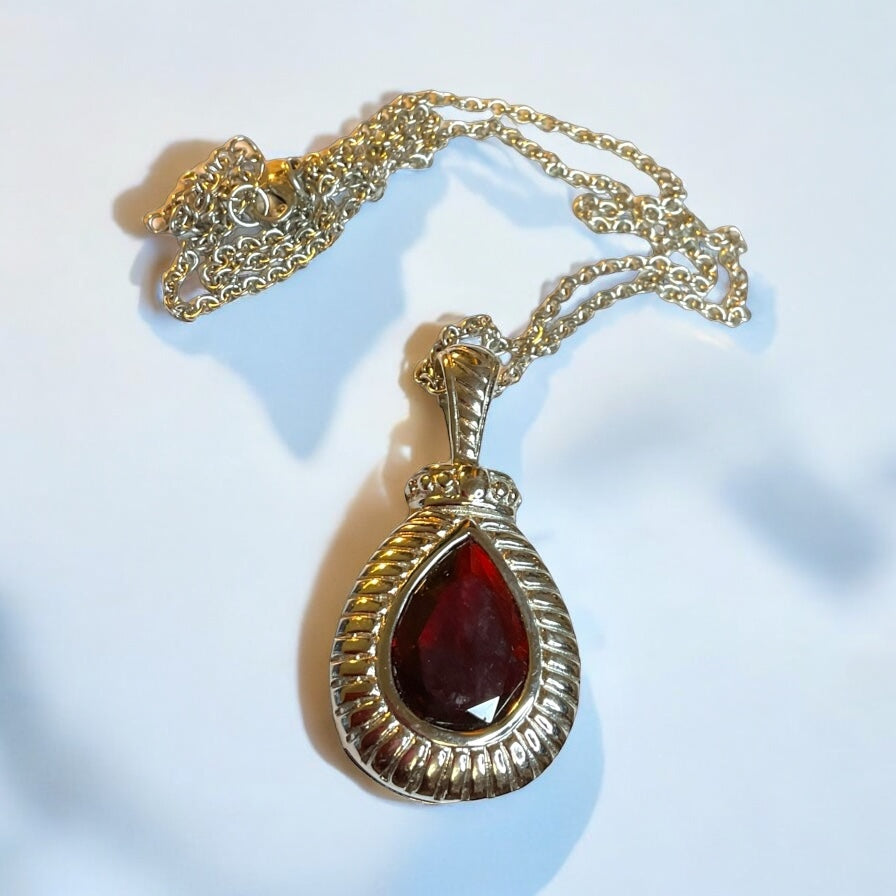Vibrant Large Ruby Necklace